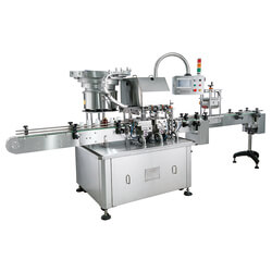 Side-clip auto capping & cap pressing machine