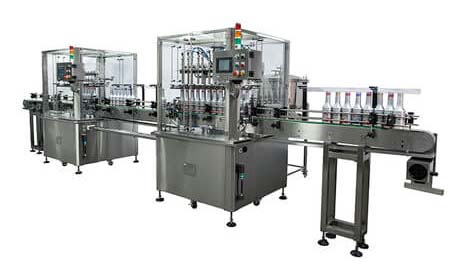 12 nozzle auto bottle washing & filling system