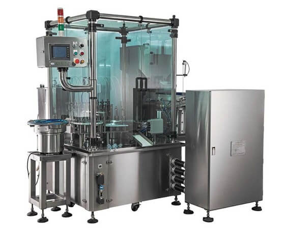 Enema fully auto filling & cap pressing machine