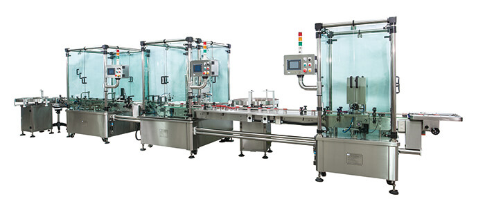 Turn over auto bottle washing & rotary type filling & capping system