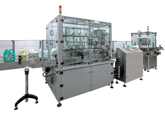 Bleach auto filling & capping system