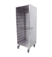 storage trolley with four covering sides