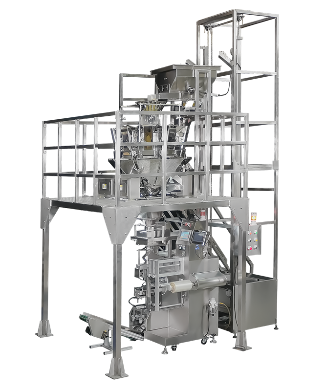 Automatic VFFS Packaging Machine with Multihead Weigher for granular products
